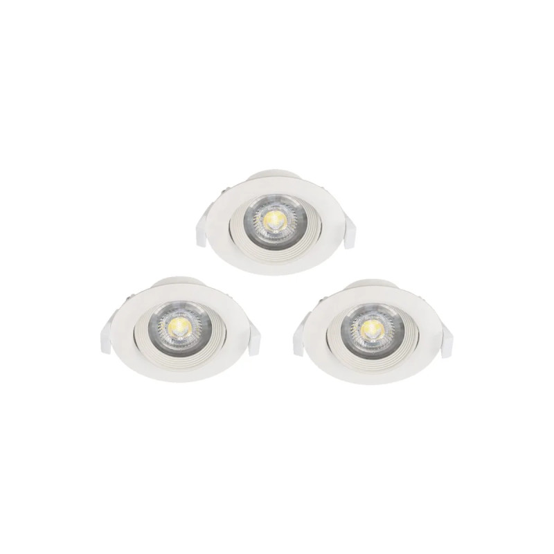 Eglo Sartiano Indb  Sæt Kip 3x470lm ø90 Hvid  Indbygninglampe 32896