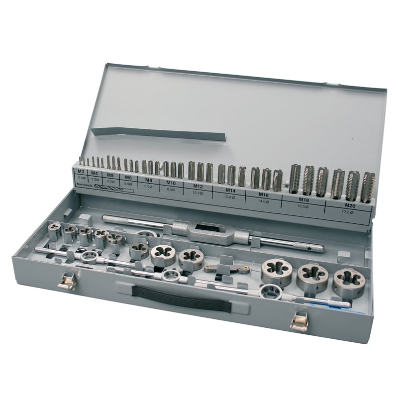 Tap- Og Bakkesæt M3-m20 Hss Metrisk  54 Dele