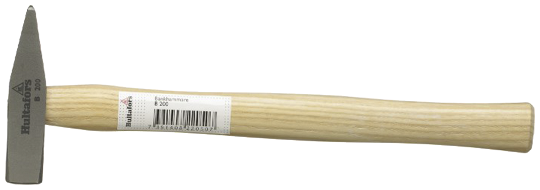 Bænkhammer B200   Hickoryskaft  200g