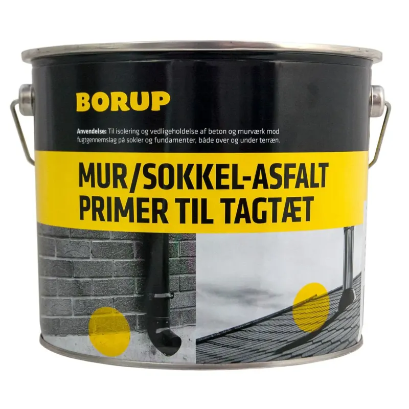 Borup Mur Sokkelasfalt Primer Til Tagtæt 8lt