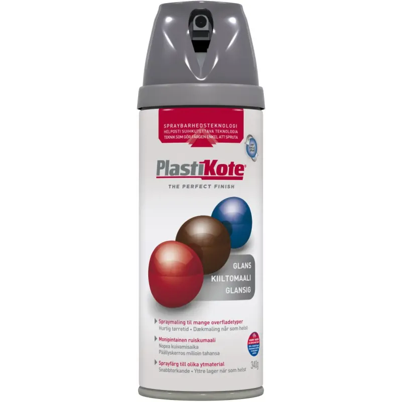 Plasti-kote Twist Blank 21101 Mellem Grå 400ml