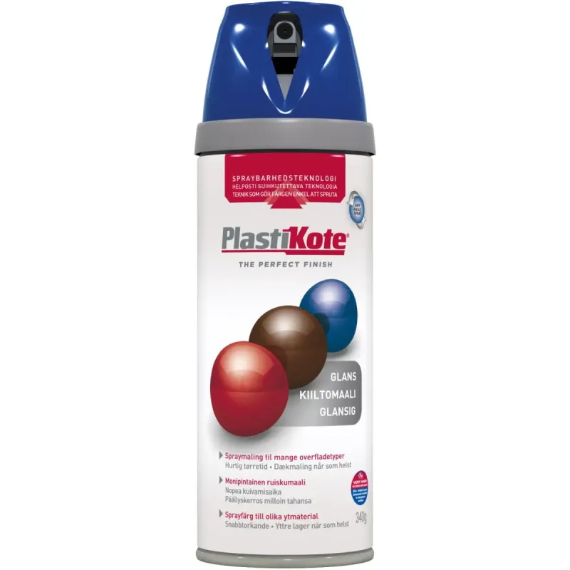 Plasti-kote Twist Blank 21111 Ral 5010 Havblå 400ml