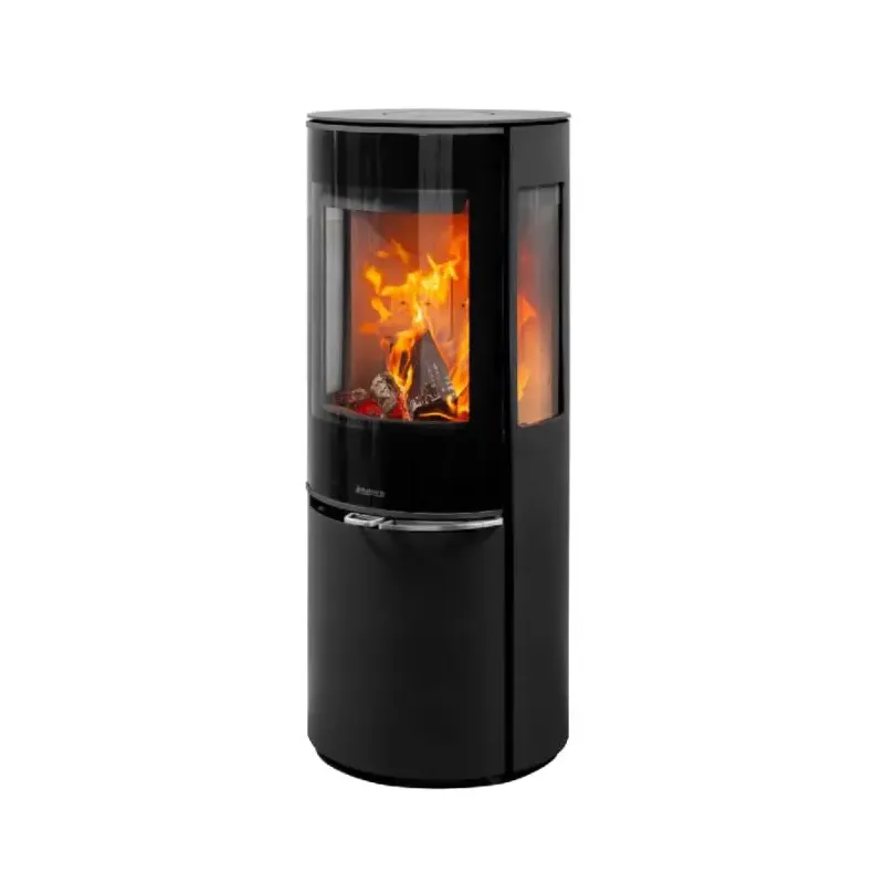 Aduro 22 Lux Brændeovn Sort 113x44x40