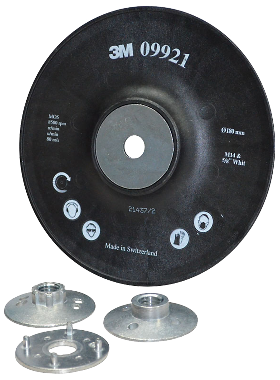 Bagplade ø178mm Krt