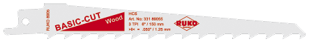 Bajonetsavkl   Træ 150mm 3tpi Pk