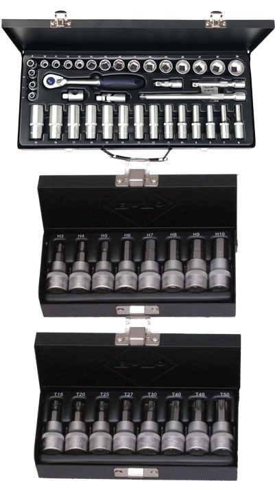 Bato Kombi Pakke Topnøglesæt -24mm Quot Stifttopsæt -10mm Quot Stifttopsæt Torx 15-50 Quot 54 Dele