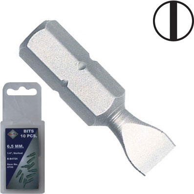 Bato     Quot  Bits Kærv       25mm  10 Stk  Pk
