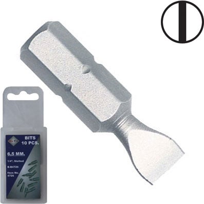 Bato     Quot  Bits Kærv       25mm  10 Stk  Pk