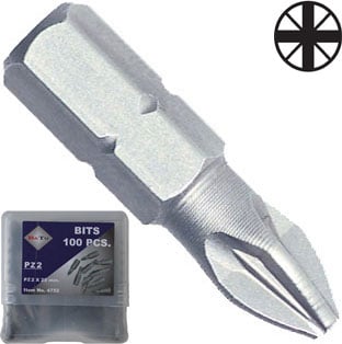 Bato     Quot  Bits Pz3   25mm  100 Stk  Pk