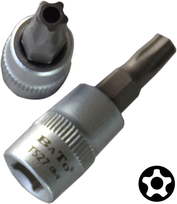 Bato Stifttop Kort     Quot    Star Torx Med Hul 25