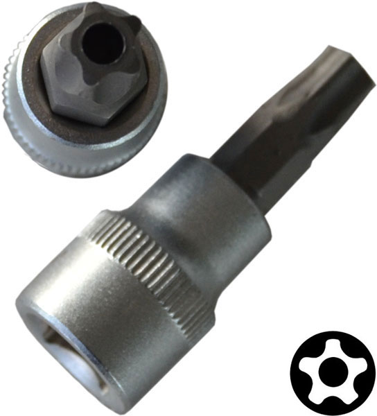 Bato Stifttop Kort     Quot    Star Torx Med Hul 45
