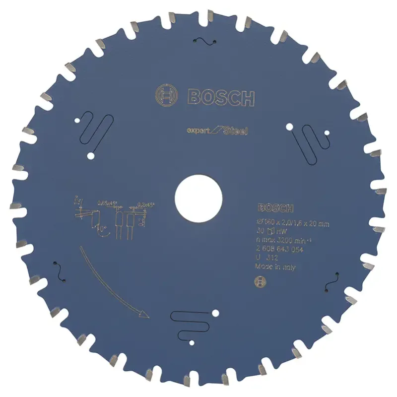 Bosch Rundsavsklinge Exp Steel 160x20mm 30t 2608643054