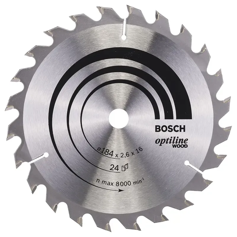 Bosch Rundsavsklinge Optiline 184x2 6x16mm 24t 2608640817