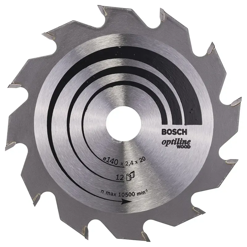 Bosch Rundsavsklinge Optiline 140x2 4x20 12 7mm T12 2608641168