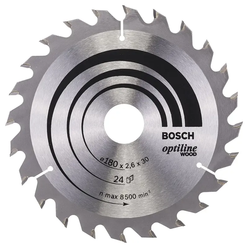 Bosch Rundsavsklinge Optiline 180x2 6x30mm 24t 2608640608