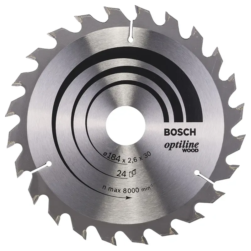 Bosch Rundsavsklinge Optiline 184x2 6x30mm 24t 2608640610
