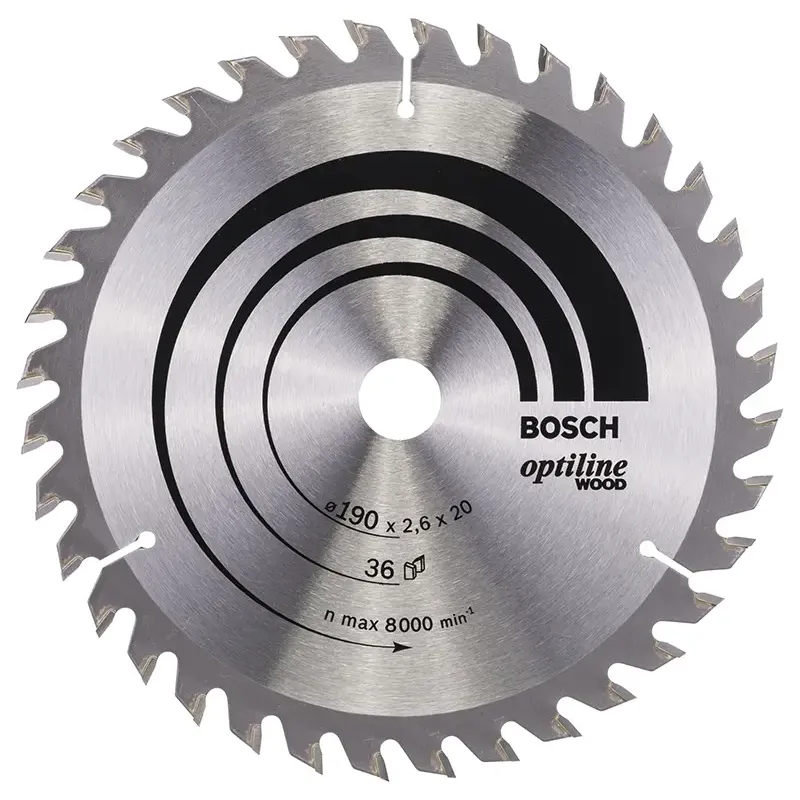 Bosch Rundsavsklinge Optiline 190x2 6x20 Mm 36 Tdr 2608640613