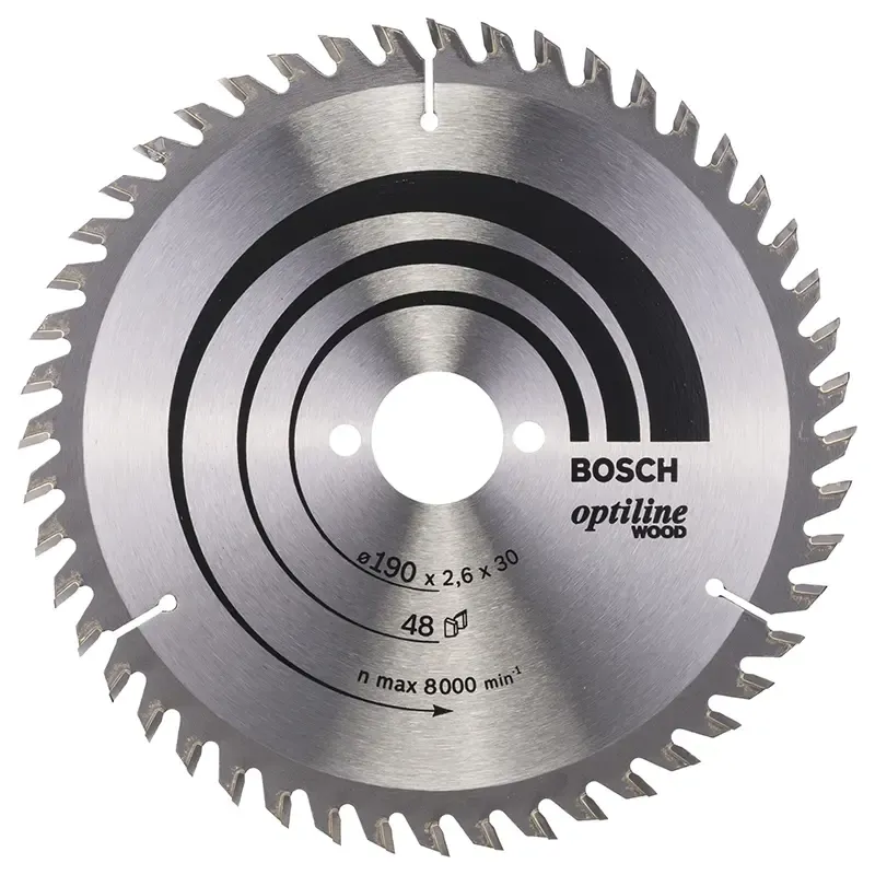 Bosch Rundsavsklinge Optiline 190x2 6x30 Mm 48 Tdr 2608640617