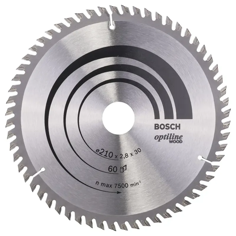 Bosch Rundsavsklinge Optiline ø210x2 8x30mm 60t 2608641190