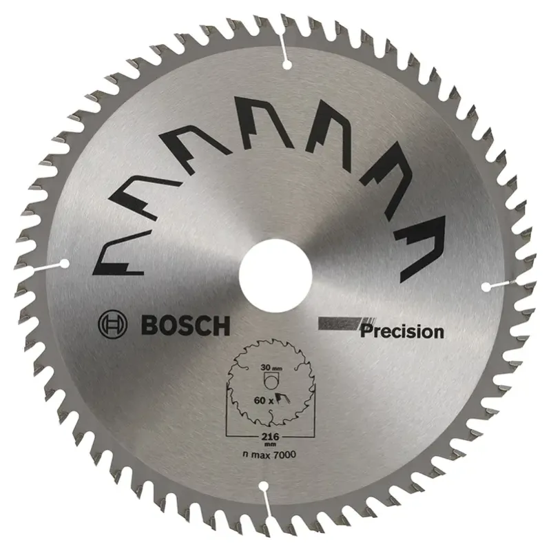 Bosch Rundsavsklinge Precision 216x2 5x30 Mm 60 Tdr 2609256935