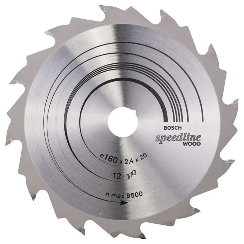 Bosch Rundsavsklinge Speedline Wood 160x20mm 12t 2608640786