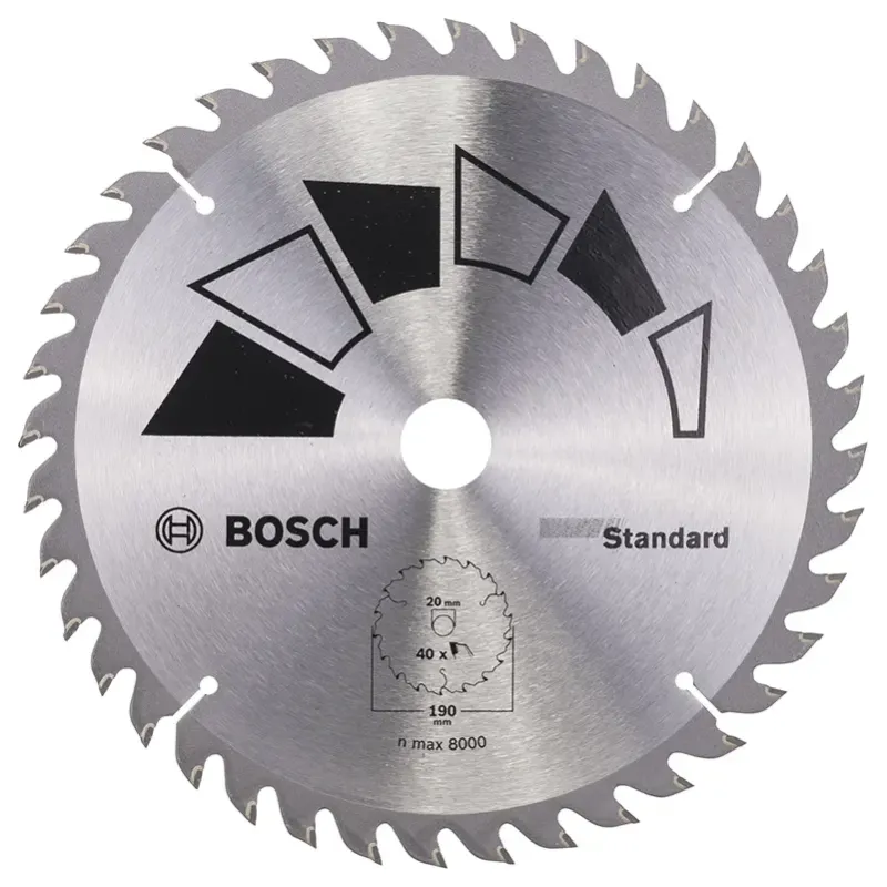 Bosch Rundsavsklinge Stand ø190x2 2x20 16mm T40 2609256819