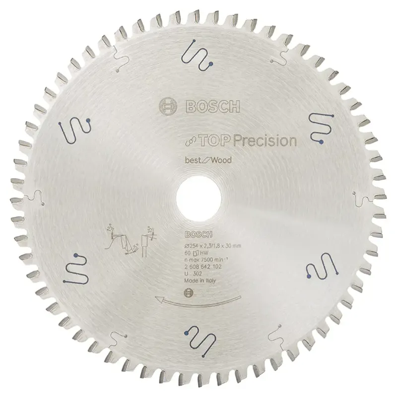 Bosch Rundsavsklinge Top Prec 254x2 3x30mm 60t 2608642102