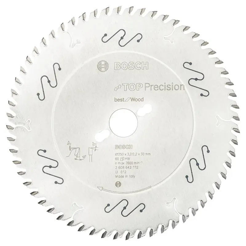 Bosch Rundsavsklinge Top Precw 250x3 2x30mm 60t 2608642112