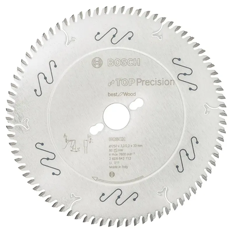 Bosch Rundsavsklinge Top Precw 250x3 2x30mm 80t 2608642113