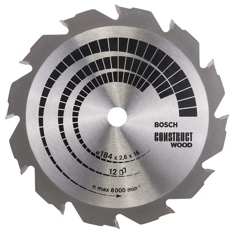 Bosch Rundsavsklinge 184x16mm 12t Construct 2608641200
