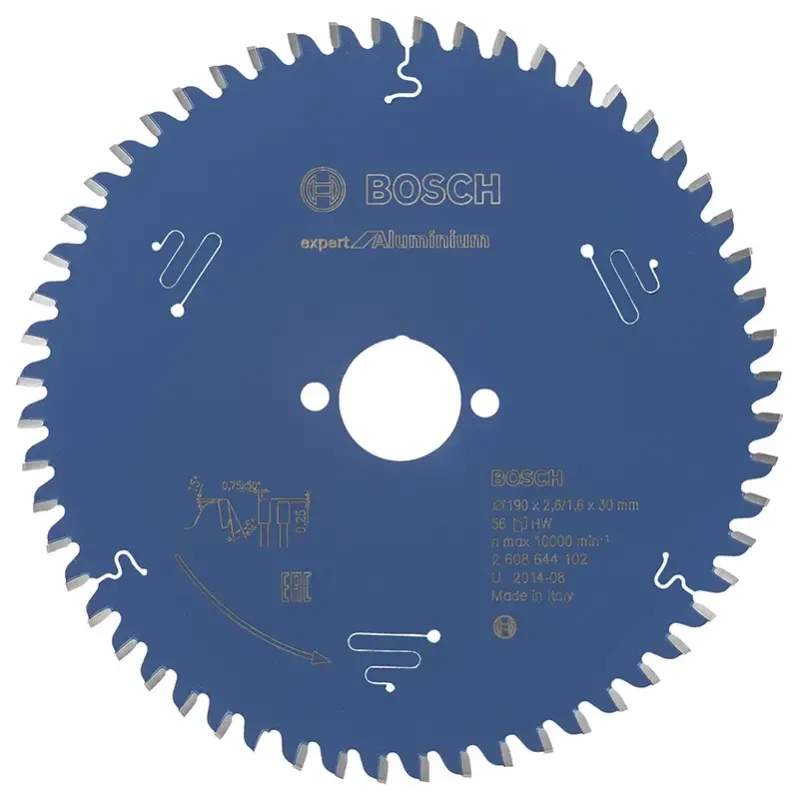 Bosch Rundsavsklinge 190x30x2 6mm 56t Exp Alu 2608644102