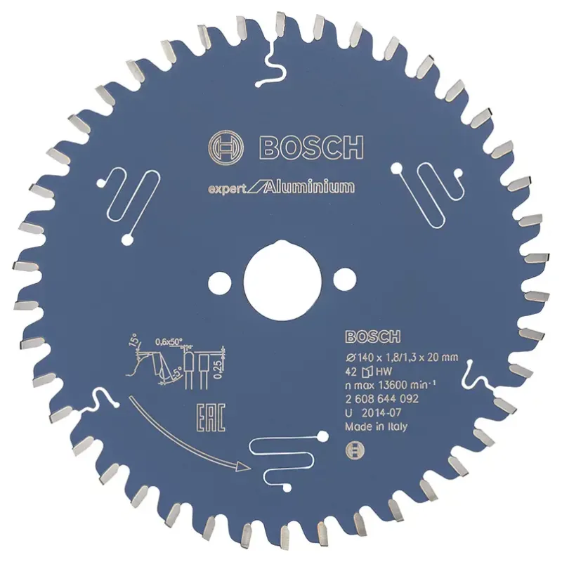 Bosch Rundsavsklinge 140x20x1 8mm 42t Exp Alu 2608644092