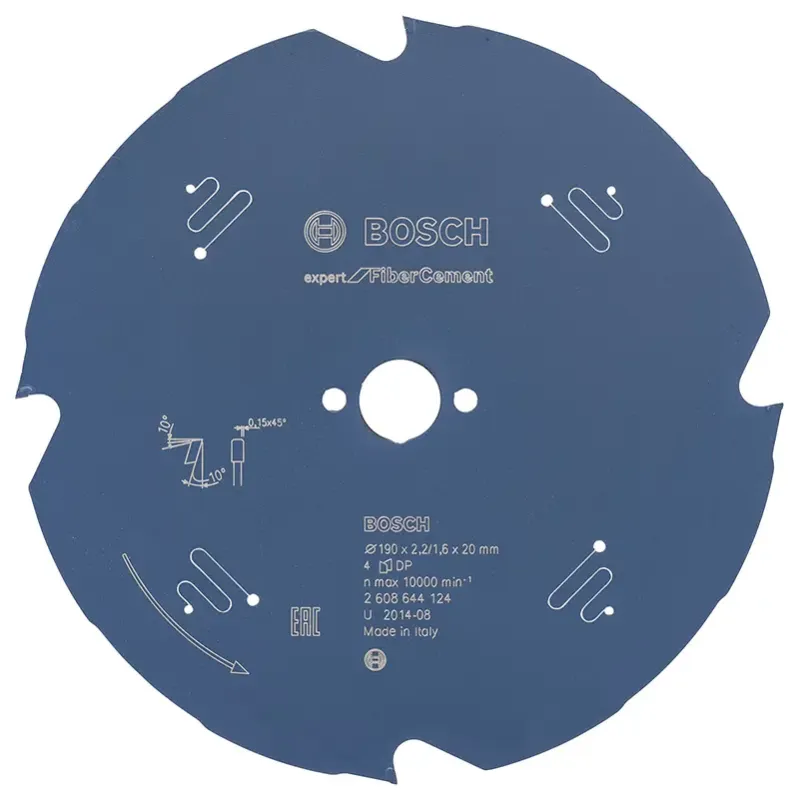 Bosch Rundsavsklinge 190x20x2 2mm 4t Exp Fiber Ceme 2608644124