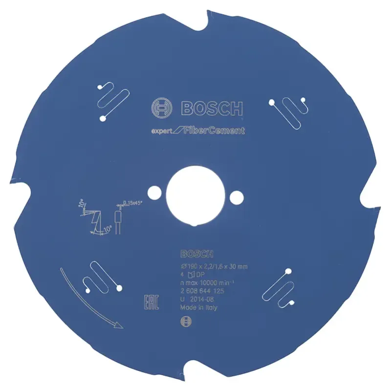Bosch Rundsavsklinge 190x30x2 2mm 4t Exp Fiber Ceme 2608644125