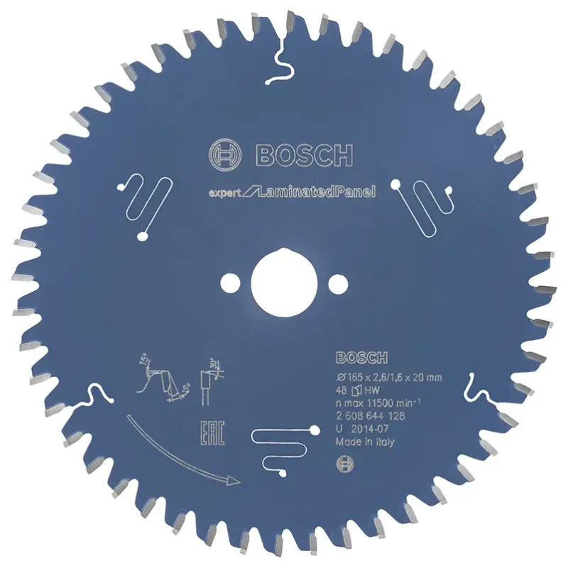 Bosch Rundsavsklinge 165x20x2 6mm 48t Exp Laminated 2608644128