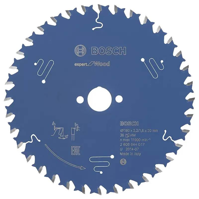 Bosch Rundsavsklinge 160x20x2 2mm 36t Exp Wood 2608644017