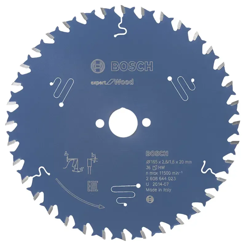 Bosch Rundsavsklinge 165x20x2 6mm 36t Exp Wood 2608644023