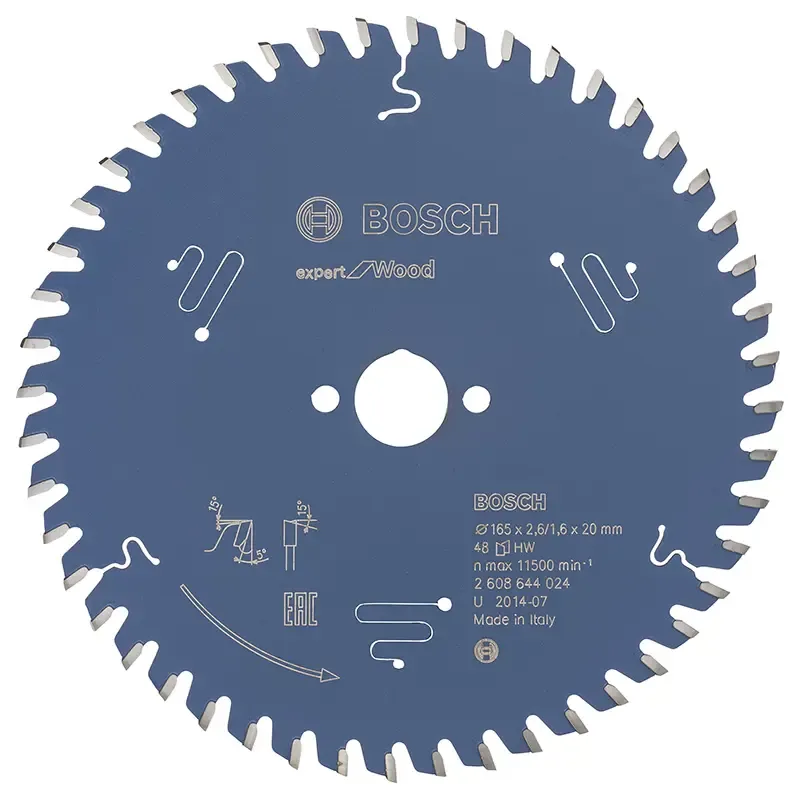 Bosch Rundsavsklinge 165x20x2 6mm 48t Exp Wood 2608644024
