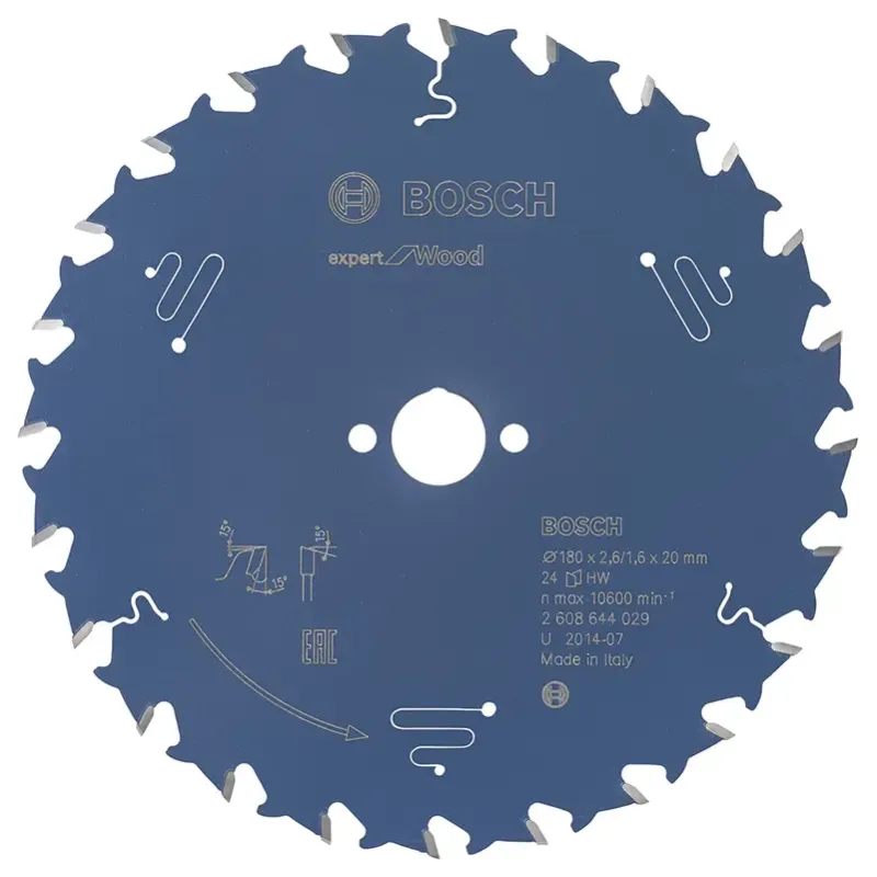 Bosch Rundsavsklinge 180x20x2 6mm 24t Exp Wood 2608644029