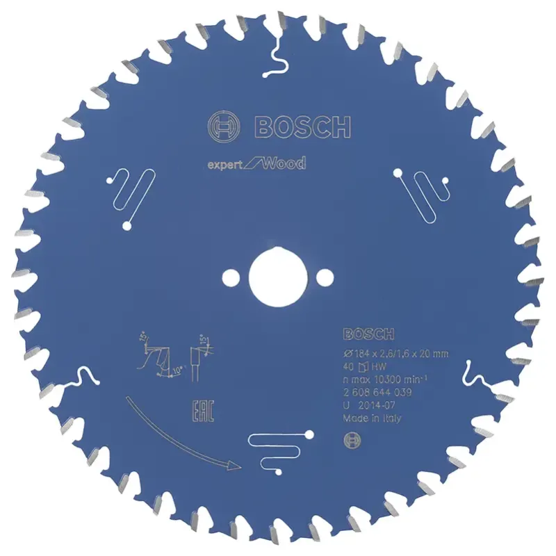 Bosch Rundsavsklinge 184x20x2 6mm 40t Exp Wood 2608644039