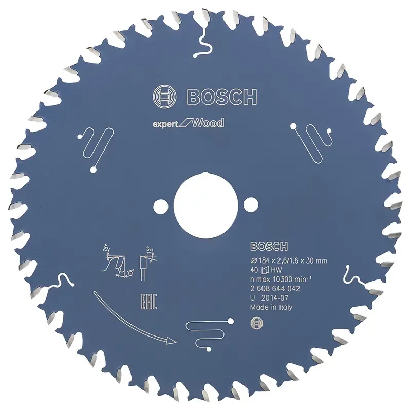 Bosch Rundsavsklinge 184x30x2 6mm 40t Exp Wood 2608644042
