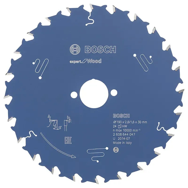 Bosch Rundsavsklinge 190x30x2 6mm 24t Exp Wood 2608644047