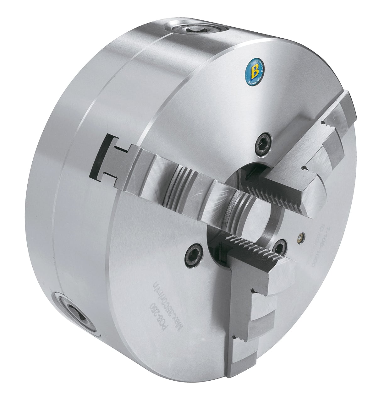 Centrerpatron  -bakket P03 ø80 Mm Stål Din 6350