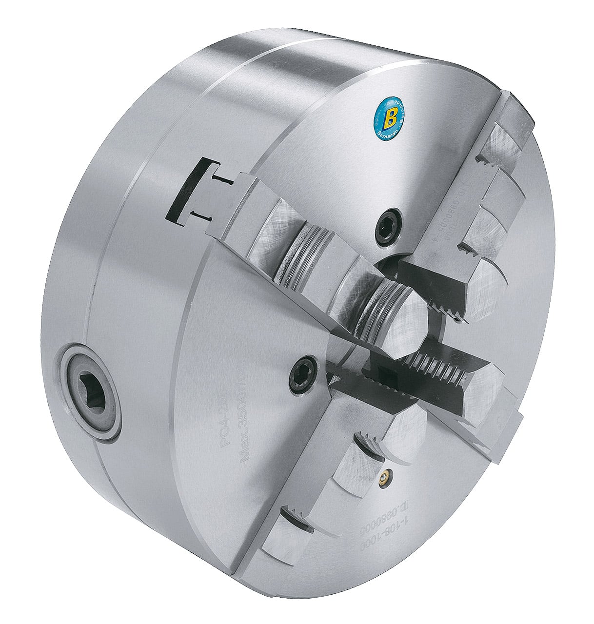 Centrerpatron  -bakket Po-  ø125 Mm Stål Din 6350