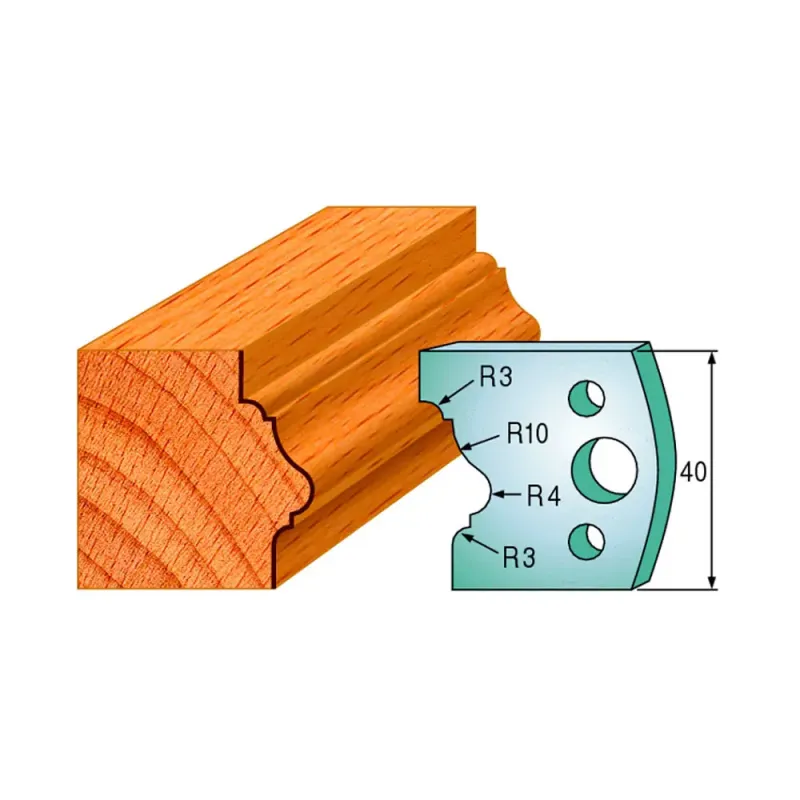 Cmt Profilknive Sæt 40mm Nr 102 690 102