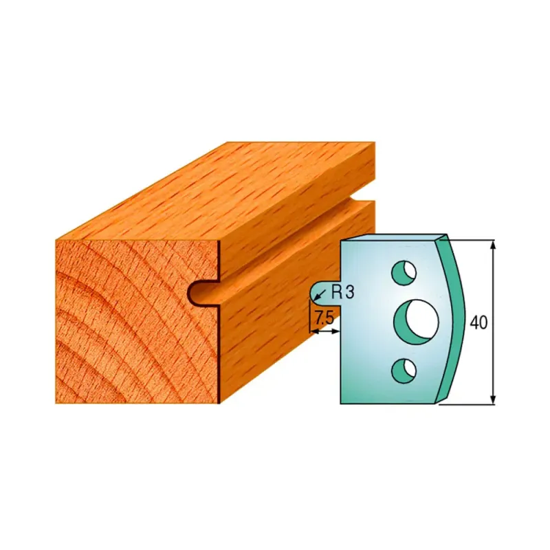 Cmt Profilknive Sæt 40mm Nr 10 690 010