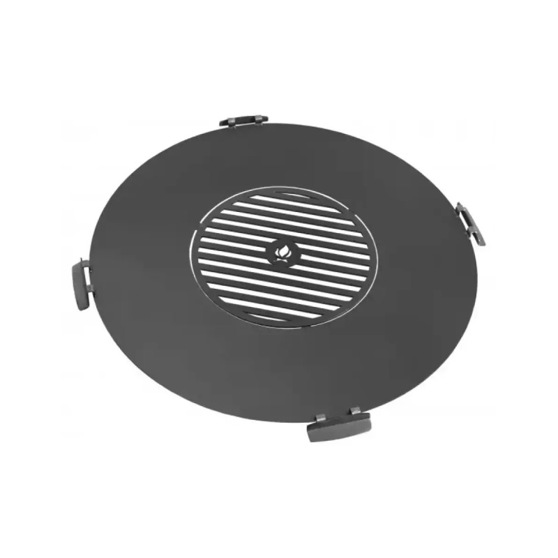 Cook King 78 Cm Grillplade Til Havebålfad Med 36 Cm Grillrist Og   Håndtag
