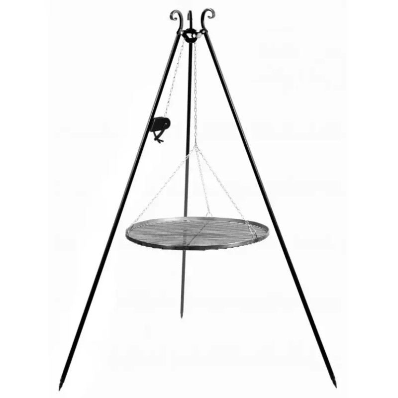 Cook King 180 Cm Trefod Med 60 Cm Stålrist Og Hejs