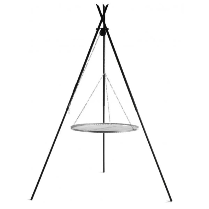 Cook King   Tipiâ  210 Cm Trefod Med 60 Cm Grillrist   Rustfrit Stål
