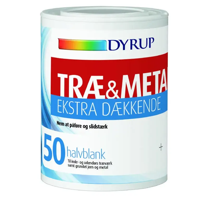 Dyrup Træ   Metal 50 Ekstra Dækkende Sort   75lt